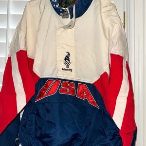 STARTER Red, White, and Blue Windbreaker